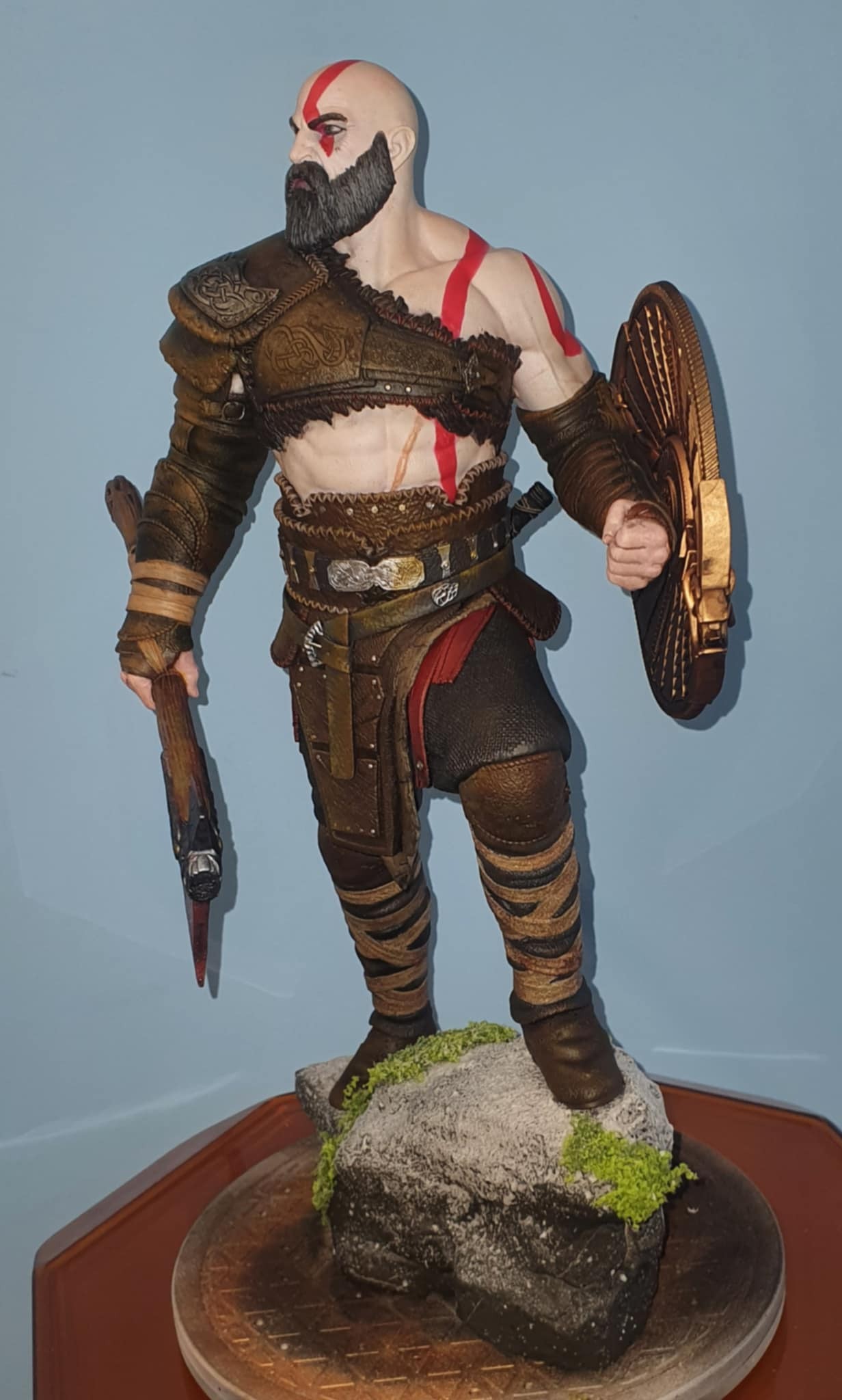 Handcrafted Kratos Collector Statue