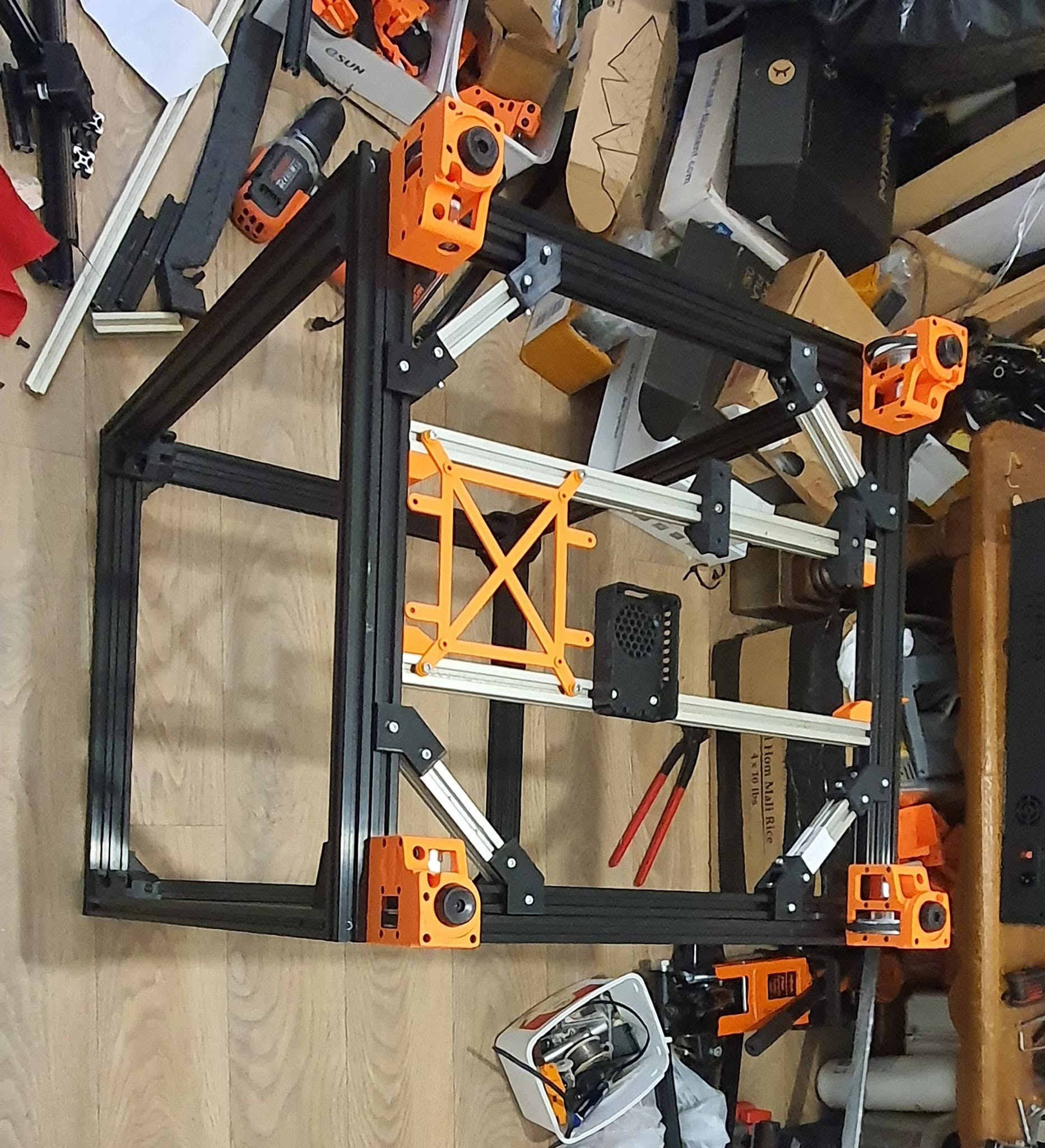 Frame Completed Bottom Side With Z Drives