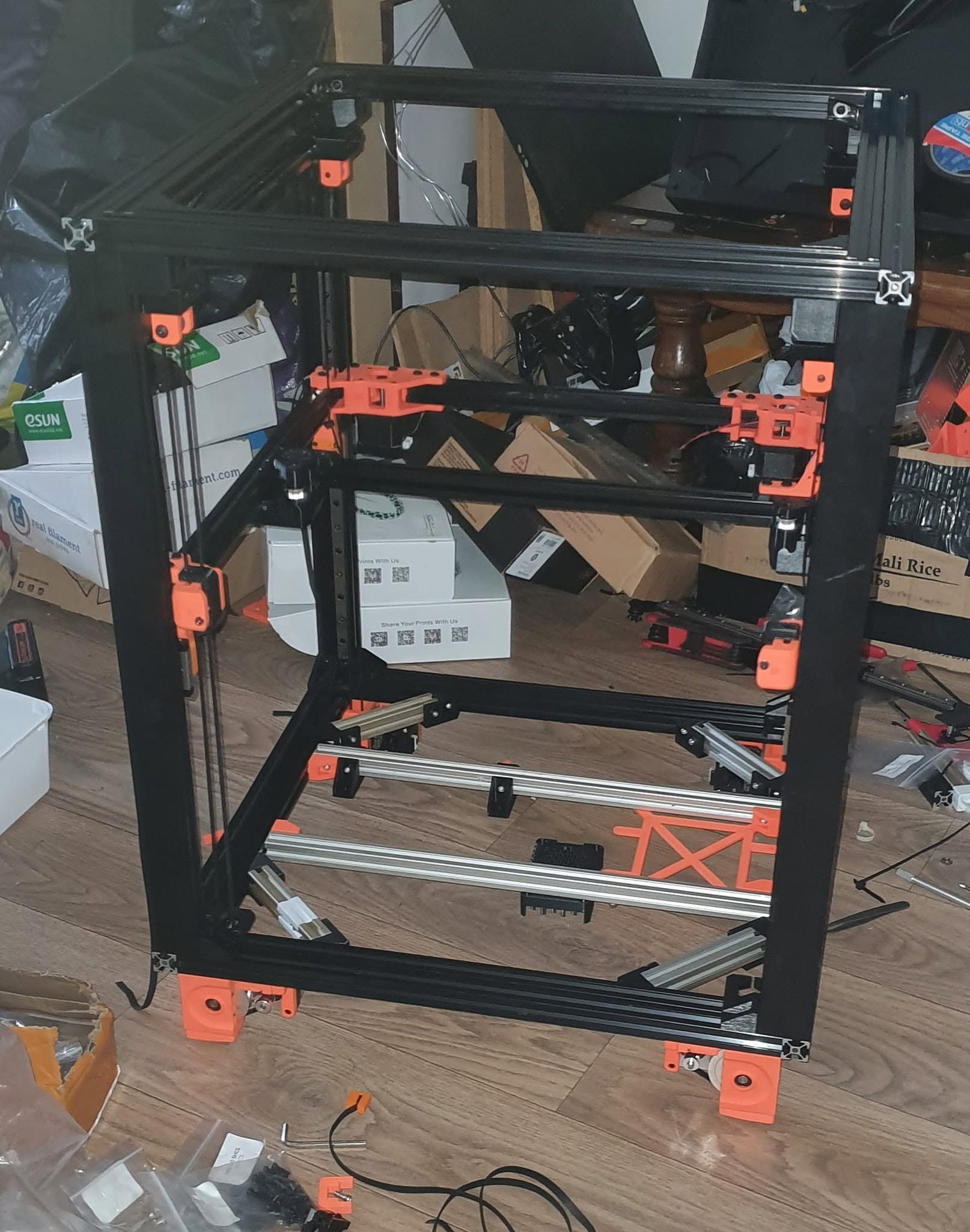 Frame With Z Axis Components Mounted