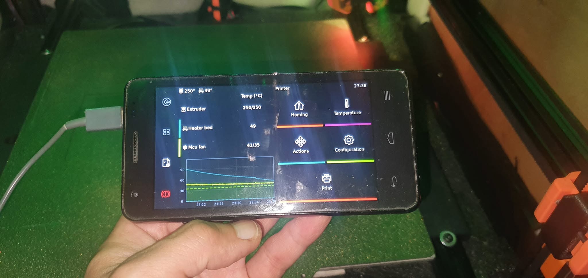 Modified Android Phone Touchscreen Control