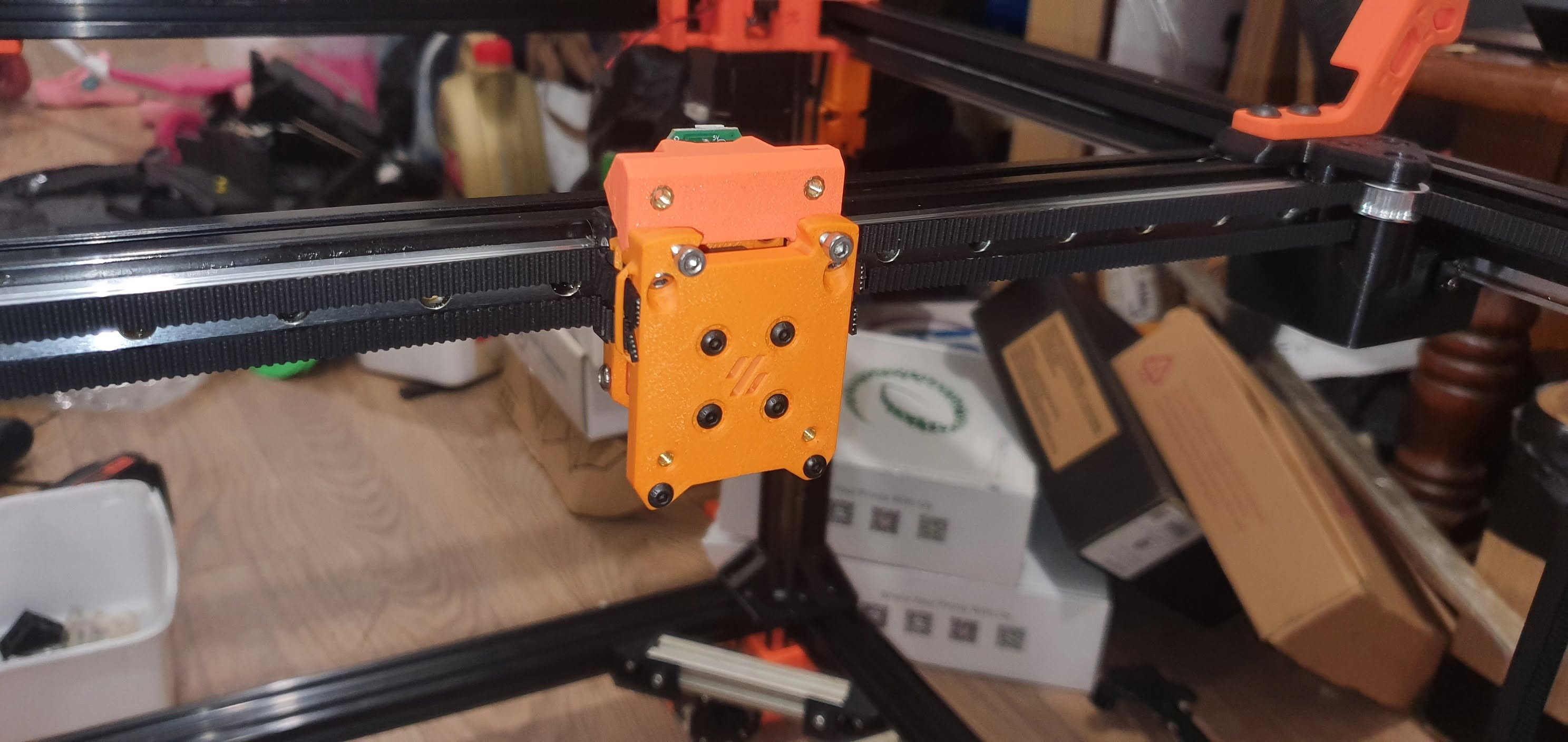 X Carriage With Toolhead Mount Fitted