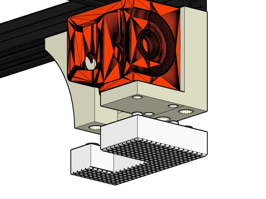 Reinforced Z Drive Mount CAD Drawing Inner Side